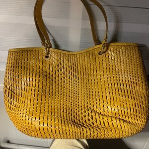 Cole Haan woven leather bag